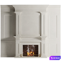 Fireplace 3D Model Corona