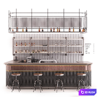 Bar counter 3D Model Corona