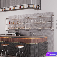 Bar counter 3D Model Corona