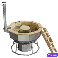 Large bath tub Ilya Muromets from Sibach 3D Model Vray, Corona
