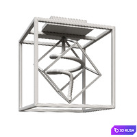 Ceiling lamp Membrane by maytoni 3D Model Corona