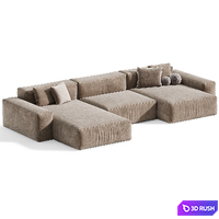 MODO Modular Sofa By Beds 3D Model Corona