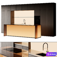Kitchen 05 3D Model Vray, Corona