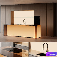 Kitchen 05 3D Model Vray, Corona