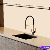 Kitchen 05 3D Model Vray, Corona