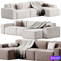 Sofa Davis By Lavsit, Sofa Davis 3D Model Corona