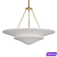 Mollino Large Tiered Chandelier 3D Model Corona