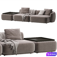Modular Sofa Fabro by Ogogo 2 3D Model Corona