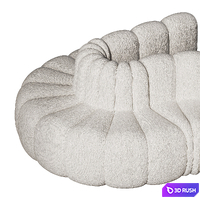 Modular sofa Jagger Dining bouclé 3D Model Vray, Corona