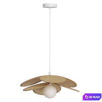 Westwing Milani Decor Natural Fiber Pendant Lamp 3D Model Vray, Corona