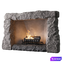 Fireplace 1 3D Model Corona