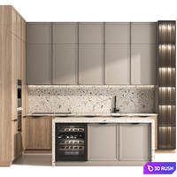 kitchen002 3D Model Vray, Corona