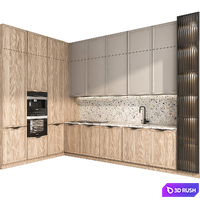kitchen002 3D Model Vray, Corona