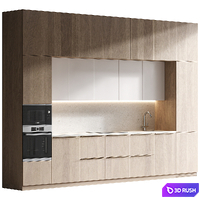 Kitchen 3 3D Model Vray, Corona