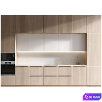 Kitchen 3 3D Model Vray, Corona