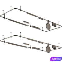 Track system centersvet Aurom black Line Line Spot X Karim Rashid 3D Model Corona