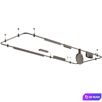 Track system centersvet Aurom black Line Line Spot X Karim Rashid 3D Model Corona