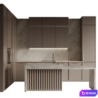 Kitchen 46 3D Model Vray, Corona