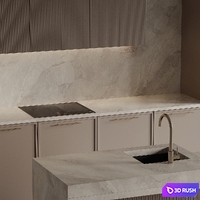 Kitchen 46 3D Model Vray, Corona