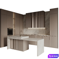 Kitchen 46 3D Model Vray, Corona