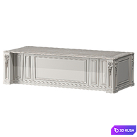 blk wood classical kitchen art 008 3D Model Corona
