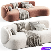 Sweet chaise longue sofa by Gradodesign 3D Model Corona