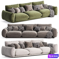 Ren Sofa by Gemelo 3D Model Corona