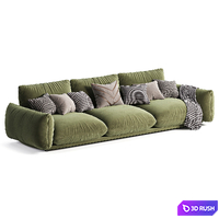 Ren Sofa by Gemelo 3D Model Corona