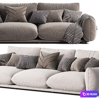 Ren Sofa by Gemelo 3D Model Corona