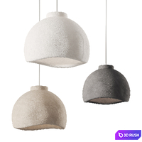 Modern Resin Bells Pendant Light 3D Model Corona