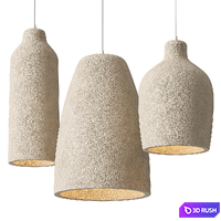 Barrel Shape Pendant Light 3D Model Vray, Corona