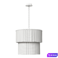 Chandelier Imperial Double Lighting 3D Model Corona
