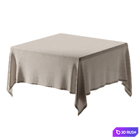 Tablecloth for a square table 3D Model Corona