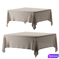 Tablecloth for a square table 3D Model Corona