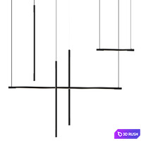 Elettra Decorativem Nova Luce Pendant Lamp 3D Model Vray, Corona