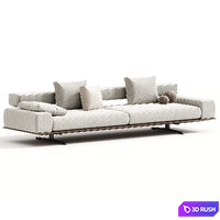 WING sofa by Flexform 3D Model Corona