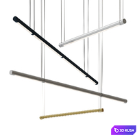 Kendo L Pendant Luminaire by Oligo 3D Model Vray, Corona