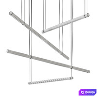 Kendo L Pendant Luminaire by Oligo 3D Model Vray, Corona
