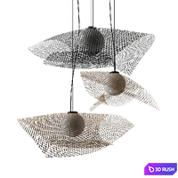 Mytilus MY04G pendant lamp by Arturo Alvarez 3D Model Vray, Corona