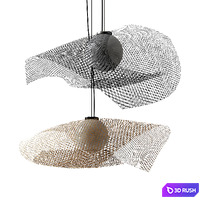 Mytilus MY04G pendant lamp by Arturo Alvarez 3D Model Vray, Corona