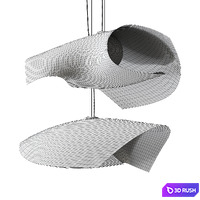 Mytilus MY04G pendant lamp by Arturo Alvarez 3D Model Vray, Corona