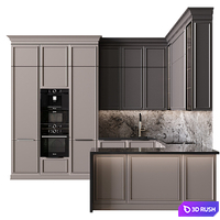 Kitchen in neoclassical style 77 3D Model Corona