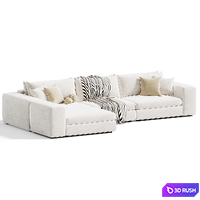 Sofa Vista Grand Lounge 3D Model Corona