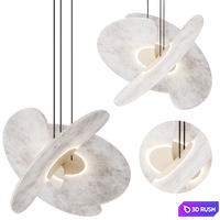 Chandelier Luceplan Levante by Marco Spatti 3D Model