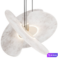 Chandelier Luceplan Levante by Marco Spatti 3D Model Vray, Corona