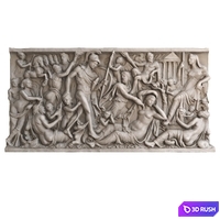 Bas-relief antique 3D Model Corona