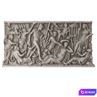 Bas-relief antique 3D Model Corona