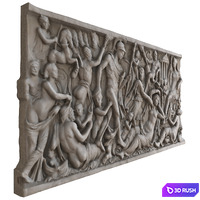 Bas-relief antique 3D Model Corona