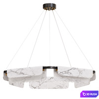 Ring chandeliers and lamps SENORA 3D Model Corona
