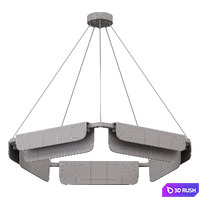 Ring chandeliers and lamps SENORA 3D Model Corona